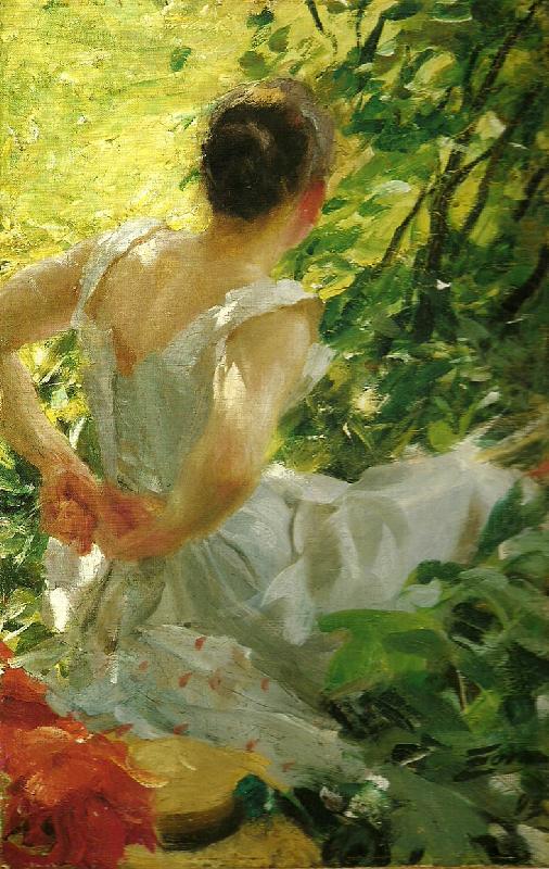 Anders Zorn kvinna som klar sig china oil painting image